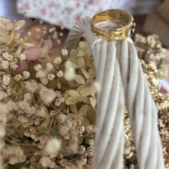 14kt diamond sapphire ring - Picture 8 of 12